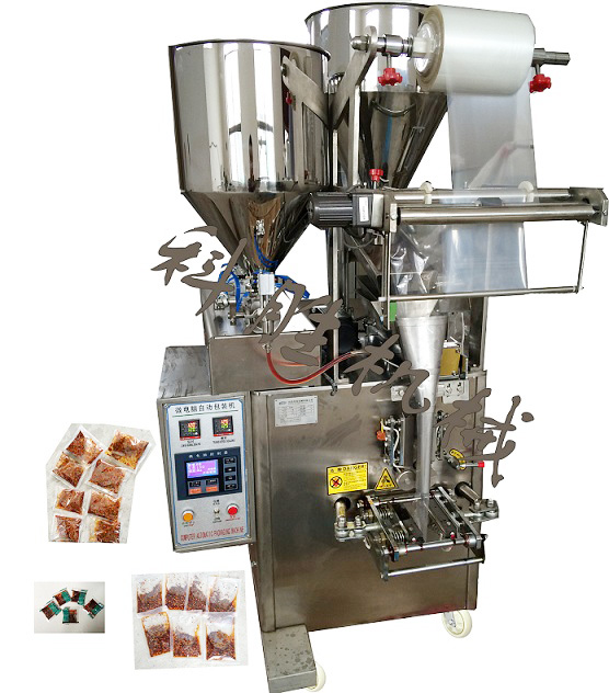 油炸辣椒酱、辣椒油自动包装机